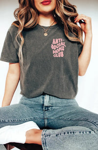 Anti-Social Moms Club Tee. -Final Sale Saved by Grace Co.