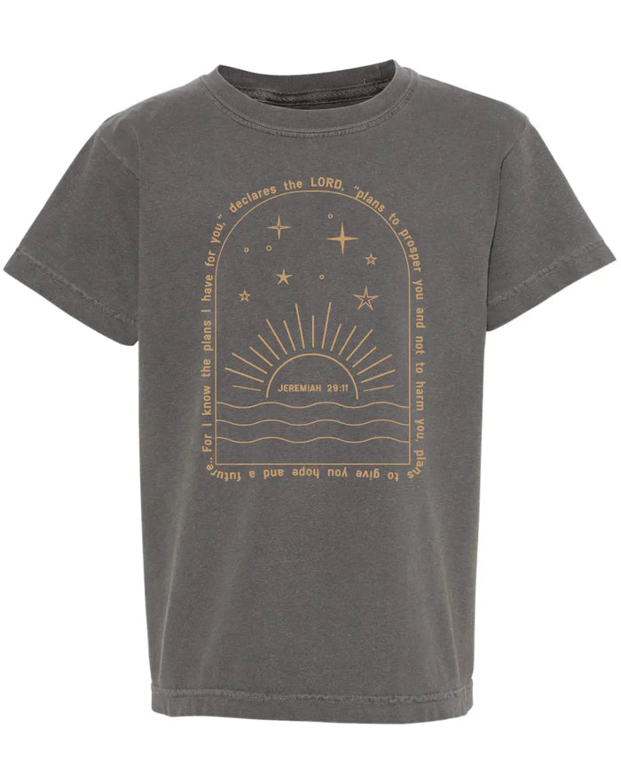 For I know the Plans Scripture Kids Tee Saved by Grace Co.