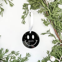 Custom Smiley Face Ornament/Stocking Tag