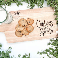 Cookies + Milk Santa Boards