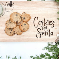 Cookies + Milk Santa Boards