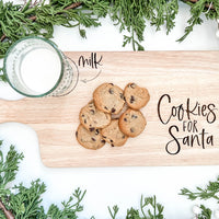 Cookies + Milk Santa Boards