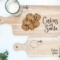 Cookies + Milk Santa Boards