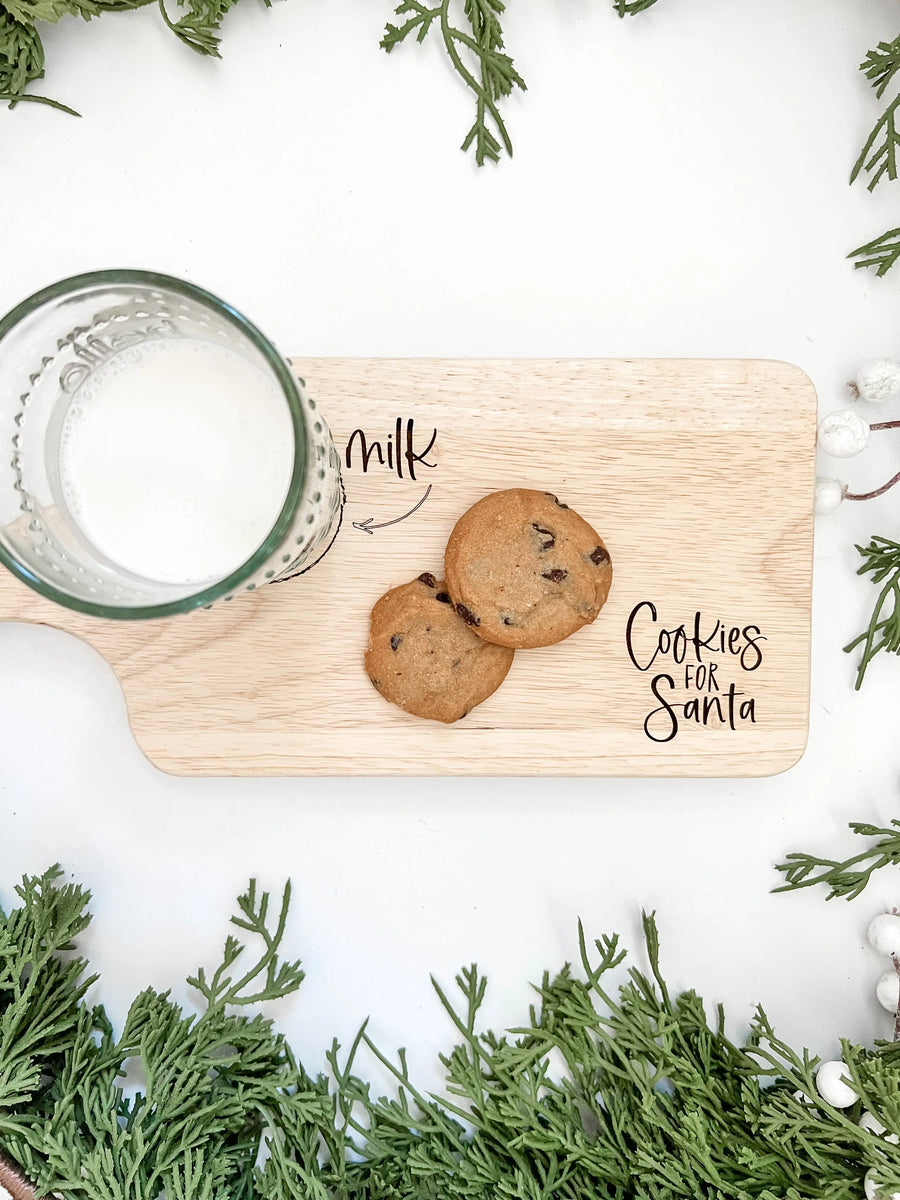 Cookies + Milk Santa Board - Doorbuster Saved by Grace Co.