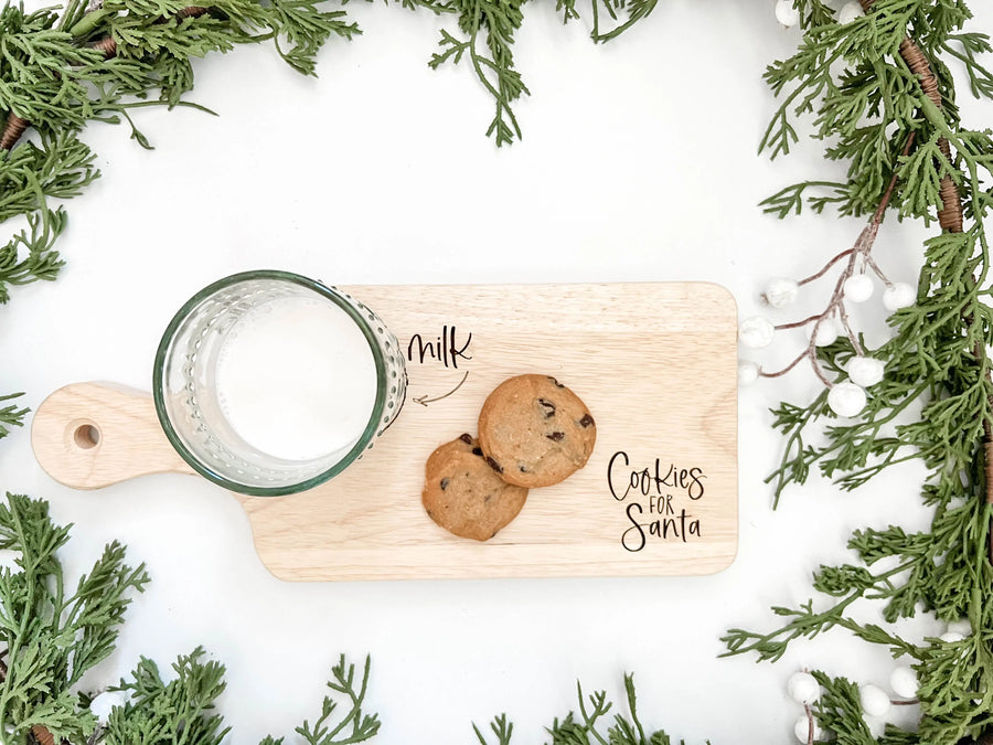 Cookies + Milk Santa Board - Doorbuster Saved by Grace Co.