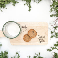 Cookies + Milk Santa Boards