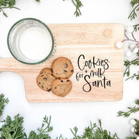 Cookies + Milk Santa Boards