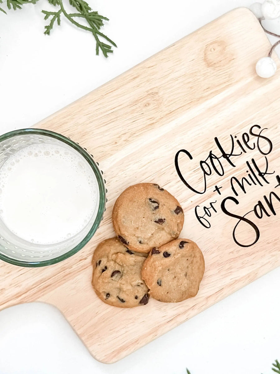 Cookies + Milk Santa Board - Doorbuster Saved by Grace Co.