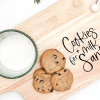 Cookies + Milk Santa Boards