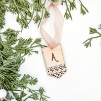 Custom Initial Ornament/Stocking Tag