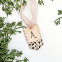 Custom Initial Ornament/Stocking Tag
