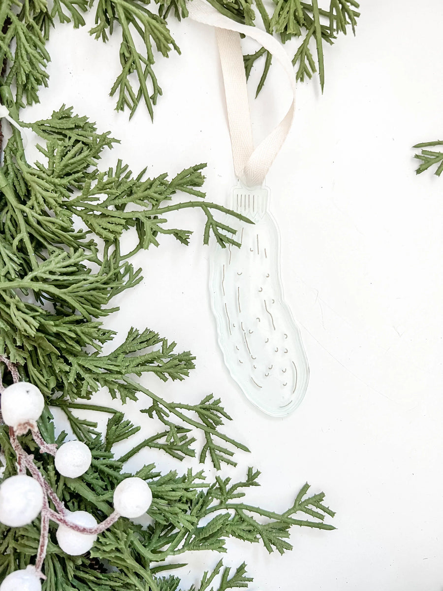 Christmas Pickle Ornament Saved by Grace Co.