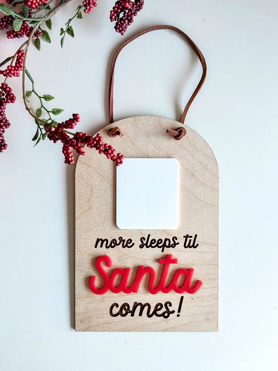 Sleeps til' Santa Countdown Board Saved by Grace Co.
