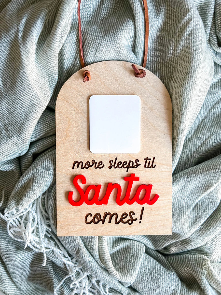 Sleeps til' Santa Countdown Board Saved by Grace Co.